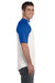 Augusta Sportswear 423 Mens Short Sleeve Crewneck T-Shirt White/Royal Blue Model Side