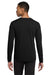 Gildan 42400 Mens Performance Jersey Moisture Wicking Long Sleeve Crewneck T-Shirt Black Model Back