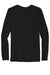 Gildan 42400 Mens Performance Jersey Moisture Wicking Long Sleeve Crewneck T-Shirt Black Flat Back