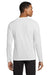 Gildan 42400 Mens Performance Jersey Moisture Wicking Long Sleeve Crewneck T-Shirt White Model Back
