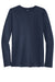 Gildan 42400 Mens Performance Jersey Moisture Wicking Long Sleeve Crewneck T-Shirt Navy Blue Flat Front