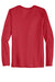 Gildan 42400 Mens Performance Jersey Moisture Wicking Long Sleeve Crewneck T-Shirt Red Flat Back