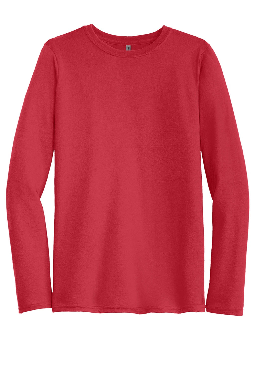 Gildan 42400 Mens Performance Jersey Moisture Wicking Long Sleeve Crewneck T-Shirt Red Flat Front