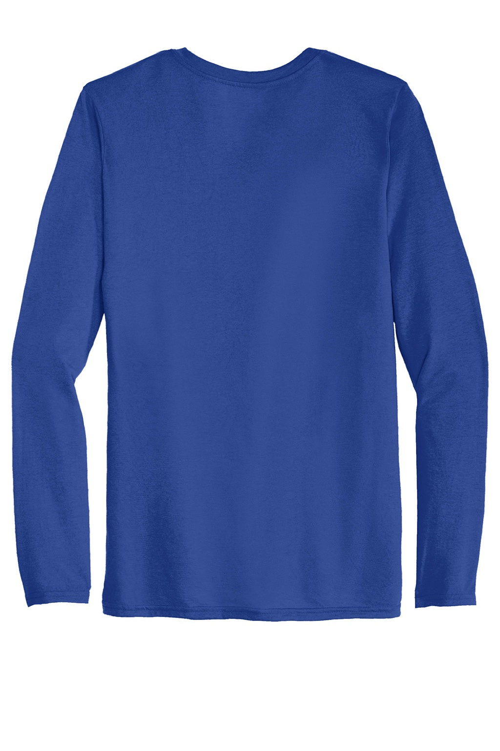 Gildan 42400 Mens Performance Jersey Moisture Wicking Long Sleeve Crewneck T-Shirt Royal Blue Flat Back
