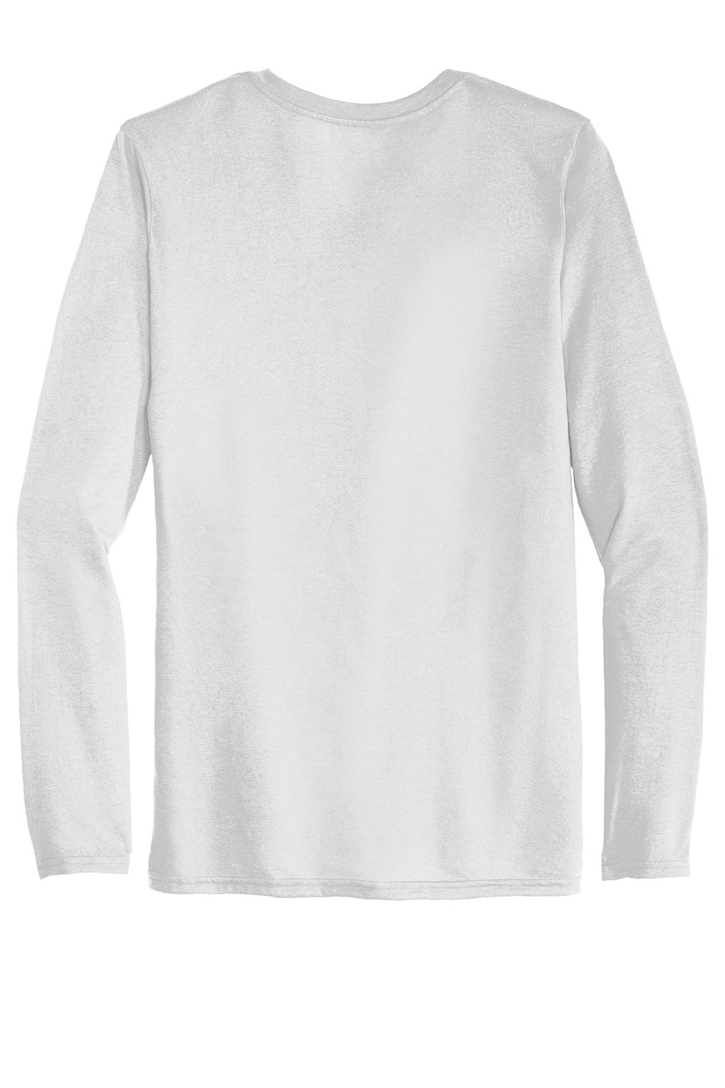 Gildan 42400 Mens Performance Jersey Moisture Wicking Long Sleeve Crewneck T-Shirt White Flat Back