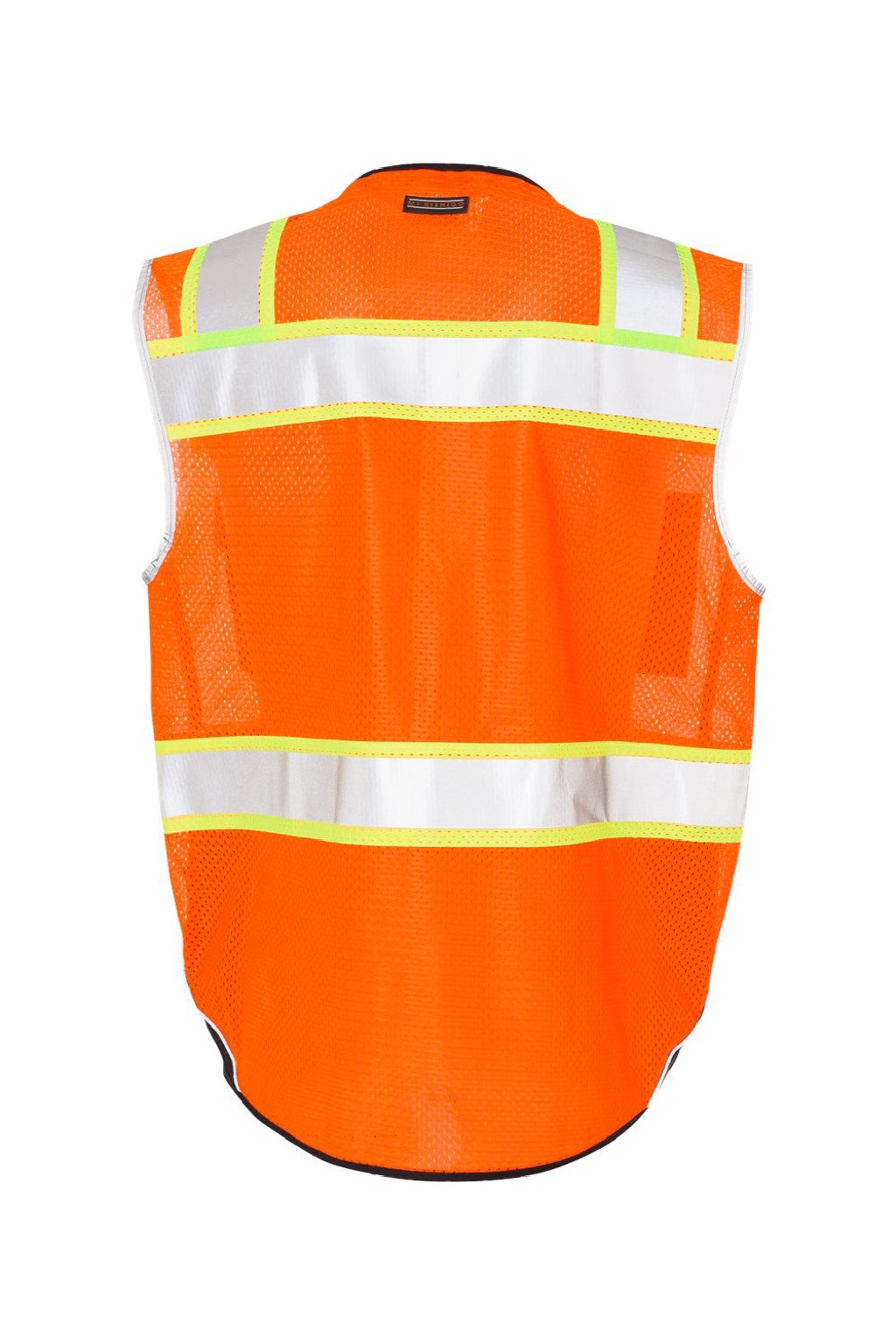 Kishigo 1515-1516 Unisex Premium Black Series Black Bottom Class 2 Vest Orange Flat Back