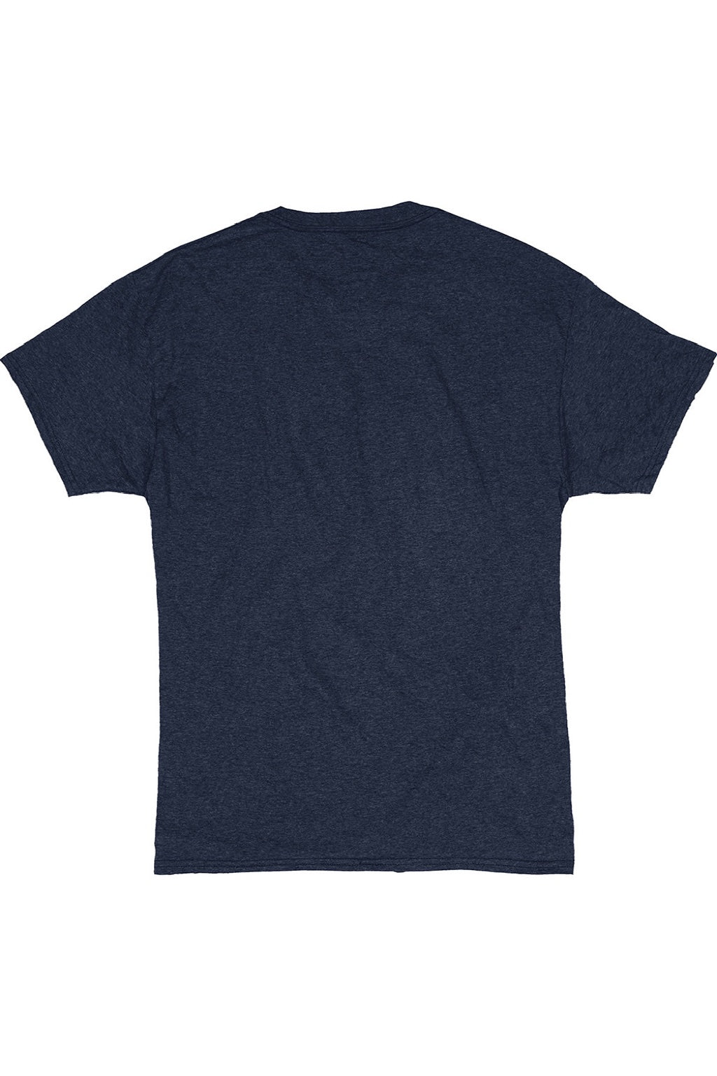 Hanes 42TB Mens Perfect-T Moisture Wicking Short Sleeve Crewneck T-Shirt Navy Blue Flat Back