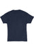 Hanes 42TB Mens Perfect-T Moisture Wicking Short Sleeve Crewneck T-Shirt Navy Blue Flat Back