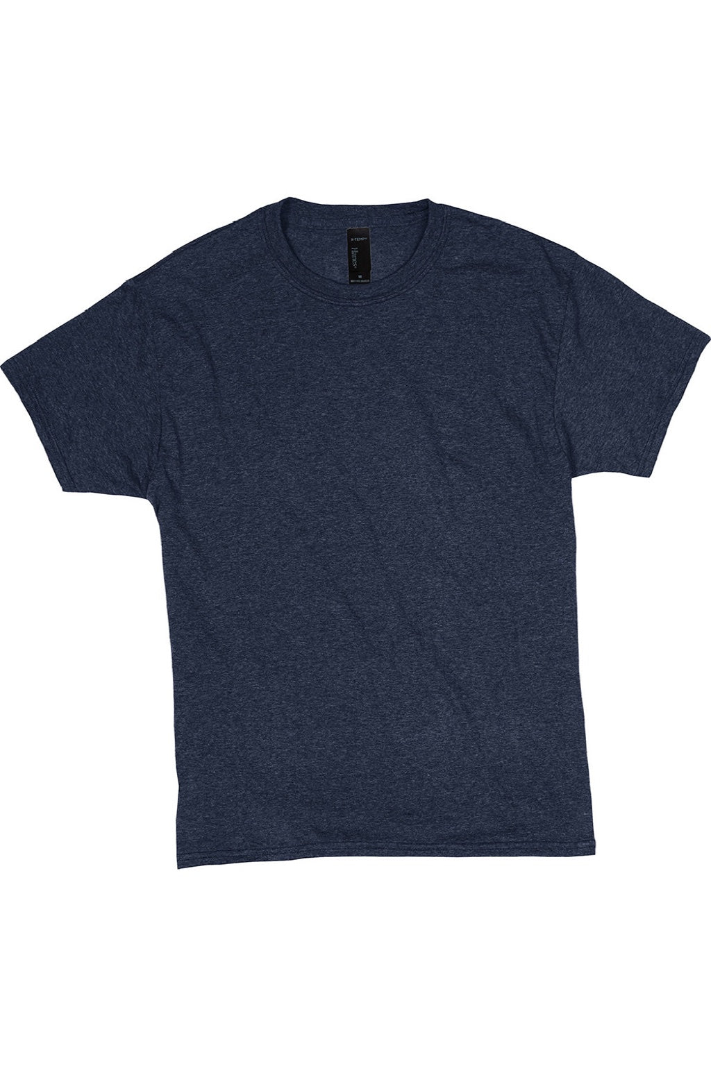 Hanes 42TB Mens Perfect-T Moisture Wicking Short Sleeve Crewneck T-Shirt Navy Blue Flat Front