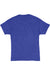 Hanes 42TB Mens Perfect-T Moisture Wicking Short Sleeve Crewneck T-Shirt Royal Blue Flat Back
