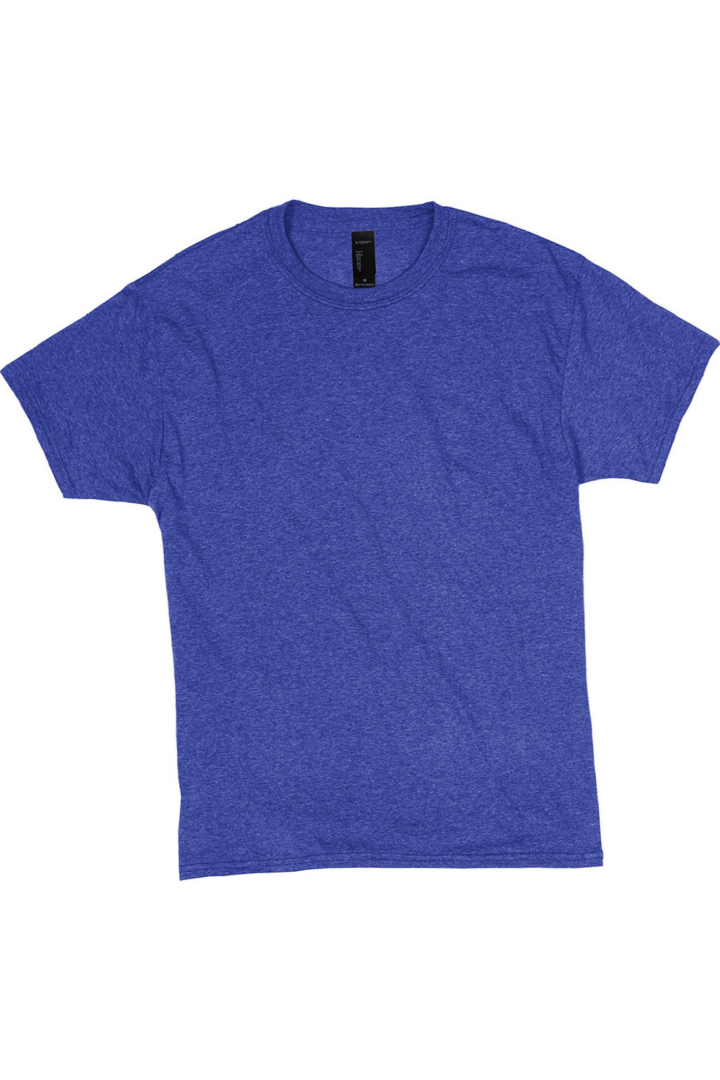 Hanes 42TB Mens Perfect-T Moisture Wicking Short Sleeve Crewneck T-Shirt Royal Blue Flat Front