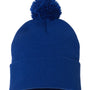 Sportsman Hats Unisex Pom-Pom Cuffed Beanie - Royal Blue