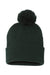 Sportsman Hats SP15 Unisex Pom-Pom Cuffed Beanie Forest Green Flat Front