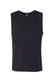 Bella + Canvas 3483 Mens Jersey Muscle Tank Top Black Flat Front