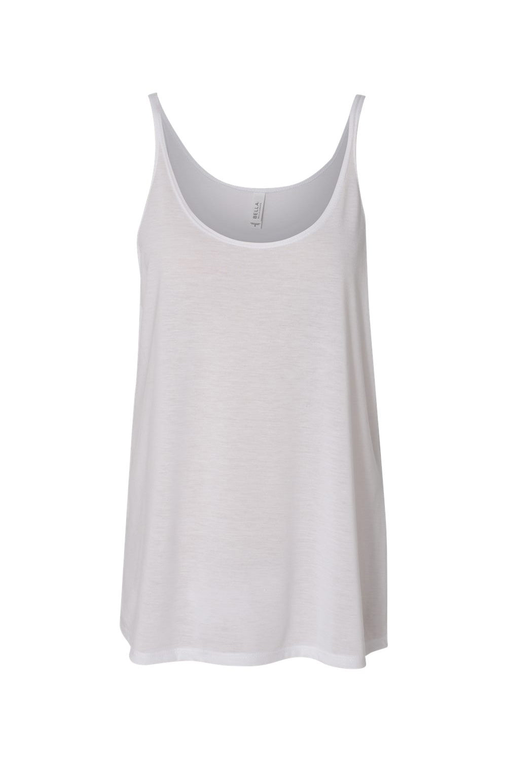 Bella + Canvas 8838 Womens Slouchy Tank Top White Flat Front