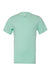 Bella + Canvas BC3001/3001 Mens Jersey Short Sleeve Crewneck T-Shirt Mint Green Flat Front
