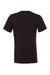 Bella + Canvas BC3001/3001 Mens Jersey Short Sleeve Crewneck T-Shirt Vintage Black Flat Back