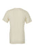 Bella + Canvas BC3001/3001 Mens Jersey Short Sleeve Crewneck T-Shirt Natural Flat Back
