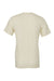 Bella + Canvas BC3001/3001C Mens Jersey Short Sleeve Crewneck T-Shirt Natural Flat Back