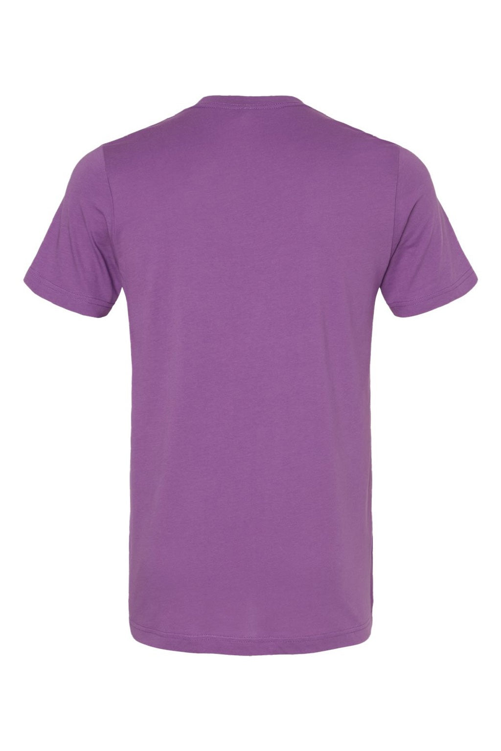 Bella + Canvas BC3001/3001 Mens Jersey Short Sleeve Crewneck T-Shirt Royal Purple Flat Back