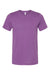 Bella + Canvas BC3001/3001 Mens Jersey Short Sleeve Crewneck T-Shirt Royal Purple Flat Front