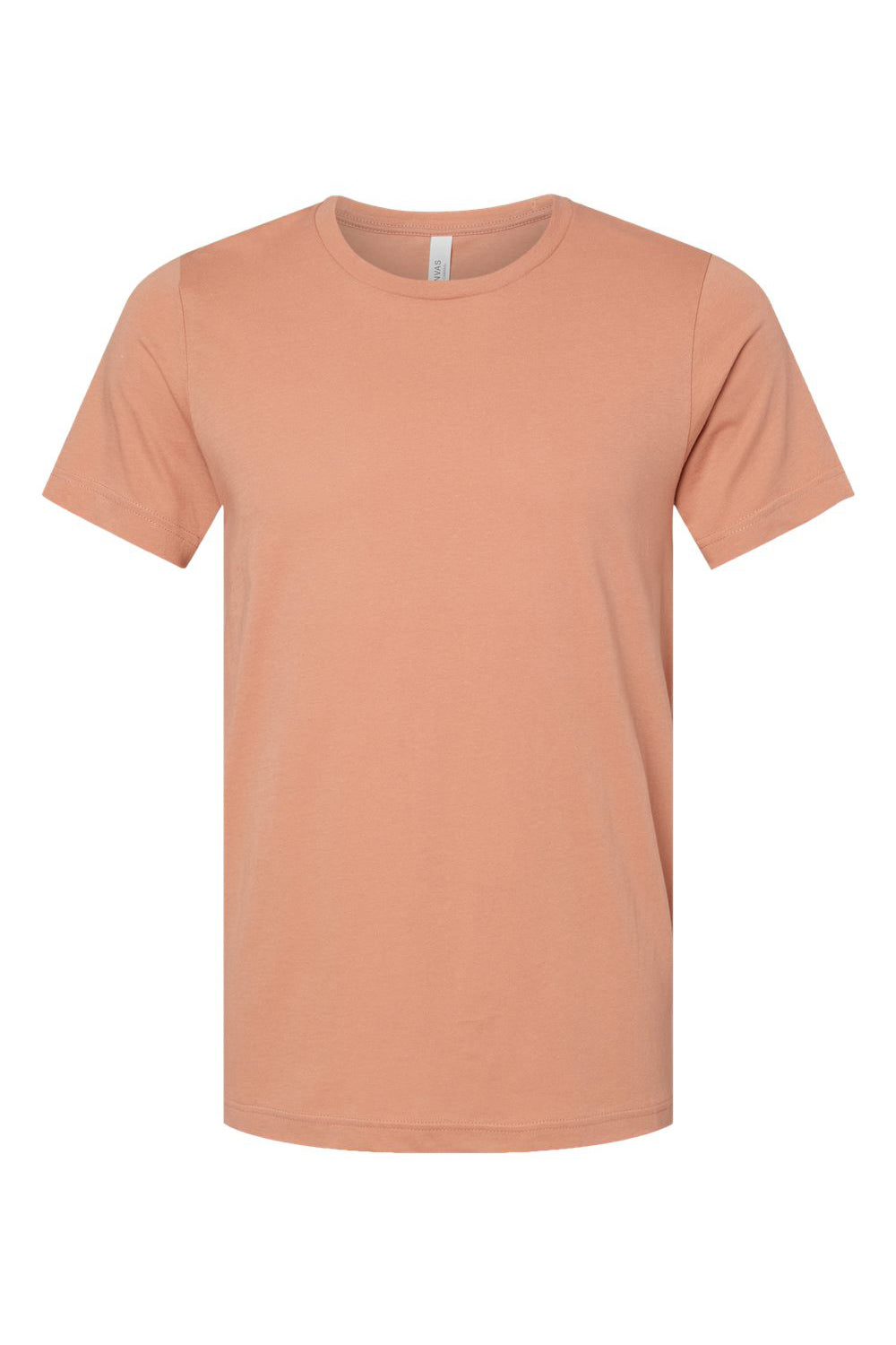 Bella + Canvas BC3001/3001C Mens Jersey Short Sleeve Crewneck T-Shirt Terracotta Flat Front