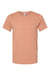 Bella + Canvas BC3001/3001C Mens Jersey Short Sleeve Crewneck T-Shirt Terracotta Flat Front