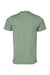 Bella + Canvas BC3001/3001 Mens Jersey Short Sleeve Crewneck T-Shirt Sage Green Flat Back