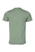 Bella + Canvas BC3001/3001C Mens Jersey Short Sleeve Crewneck T-Shirt Sage Green Flat Back