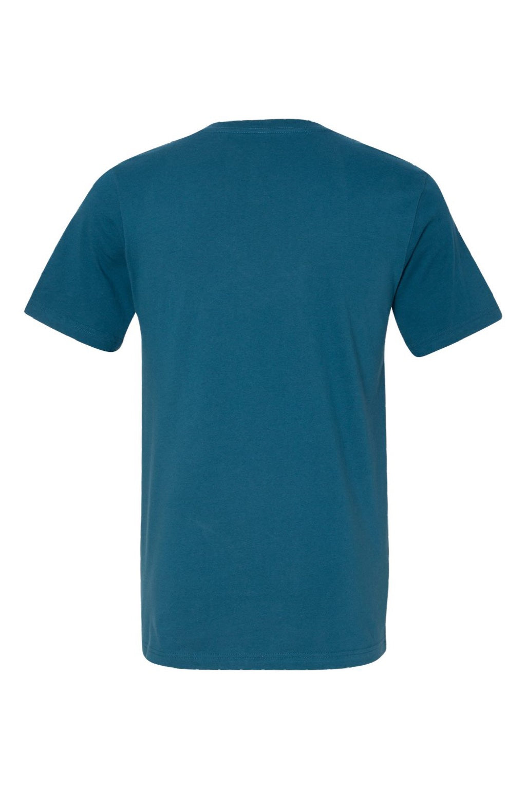 Bella + Canvas BC3005/3005 Mens Jersey Short Sleeve V-Neck T-Shirt Deep Teal Blue Flat Back