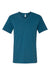 Bella + Canvas BC3005/3005 Mens Jersey Short Sleeve V-Neck T-Shirt Deep Teal Blue Flat Front