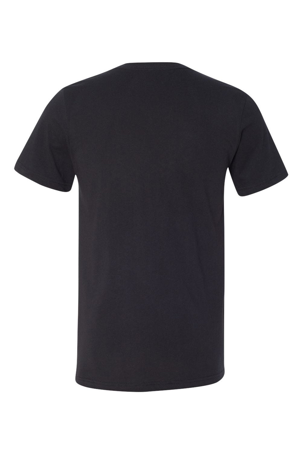 Bella + Canvas BC3005/3005/3655C Mens Jersey Short Sleeve V-Neck T-Shirt Vintage Black Flat Back