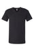 Bella + Canvas BC3005/3005 Mens Jersey Short Sleeve V-Neck T-Shirt Vintage Black Flat Front