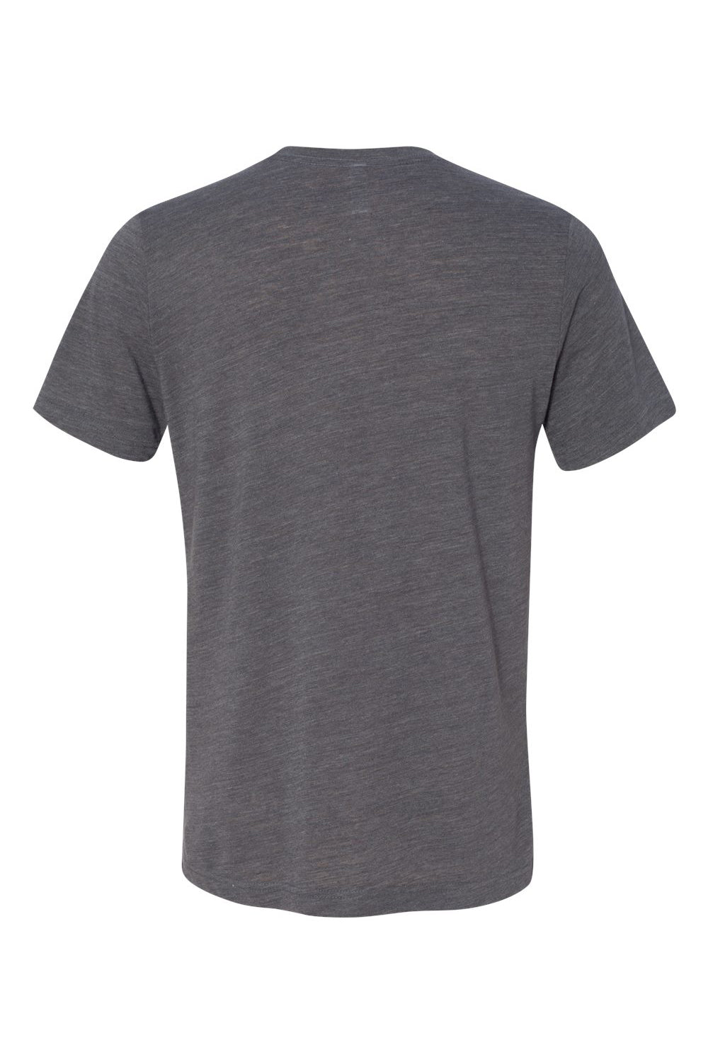 Bella + Canvas BC3650/3650 Mens Short Sleeve Crewneck T-Shirt Asphalt Grey Slub Flat Back