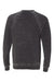 Bella + Canvas BC3901/3901 Mens Sponge Fleece Crewneck Sweatshirt Grey Acid Wash Flat Back