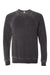 Bella + Canvas BC3901/3901 Mens Sponge Fleece Crewneck Sweatshirt Grey Acid Wash Flat Front