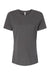 Bella + Canvas BC6400/B6400/6400 Womens Relaxed Jersey Short Sleeve Crewneck T-Shirt Asphalt Grey Flat Front