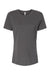 Bella + Canvas BC6400/6400 Womens Relaxed Jersey Short Sleeve Crewneck T-Shirt Asphalt Grey Flat Front