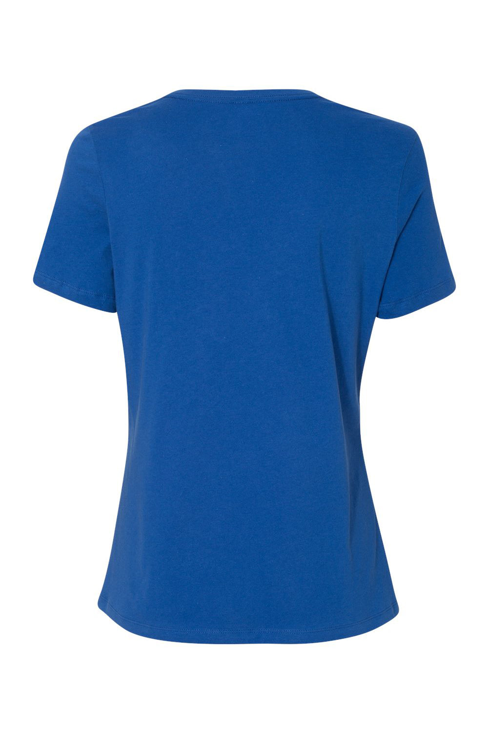 Bella + Canvas BC6400/B6400/6400 Womens Relaxed Jersey Short Sleeve Crewneck T-Shirt True Royal Blue Flat Back