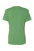 Bella + Canvas BC6400/6400 Womens Relaxed Jersey Short Sleeve Crewneck T-Shirt Leaf Green Flat Back