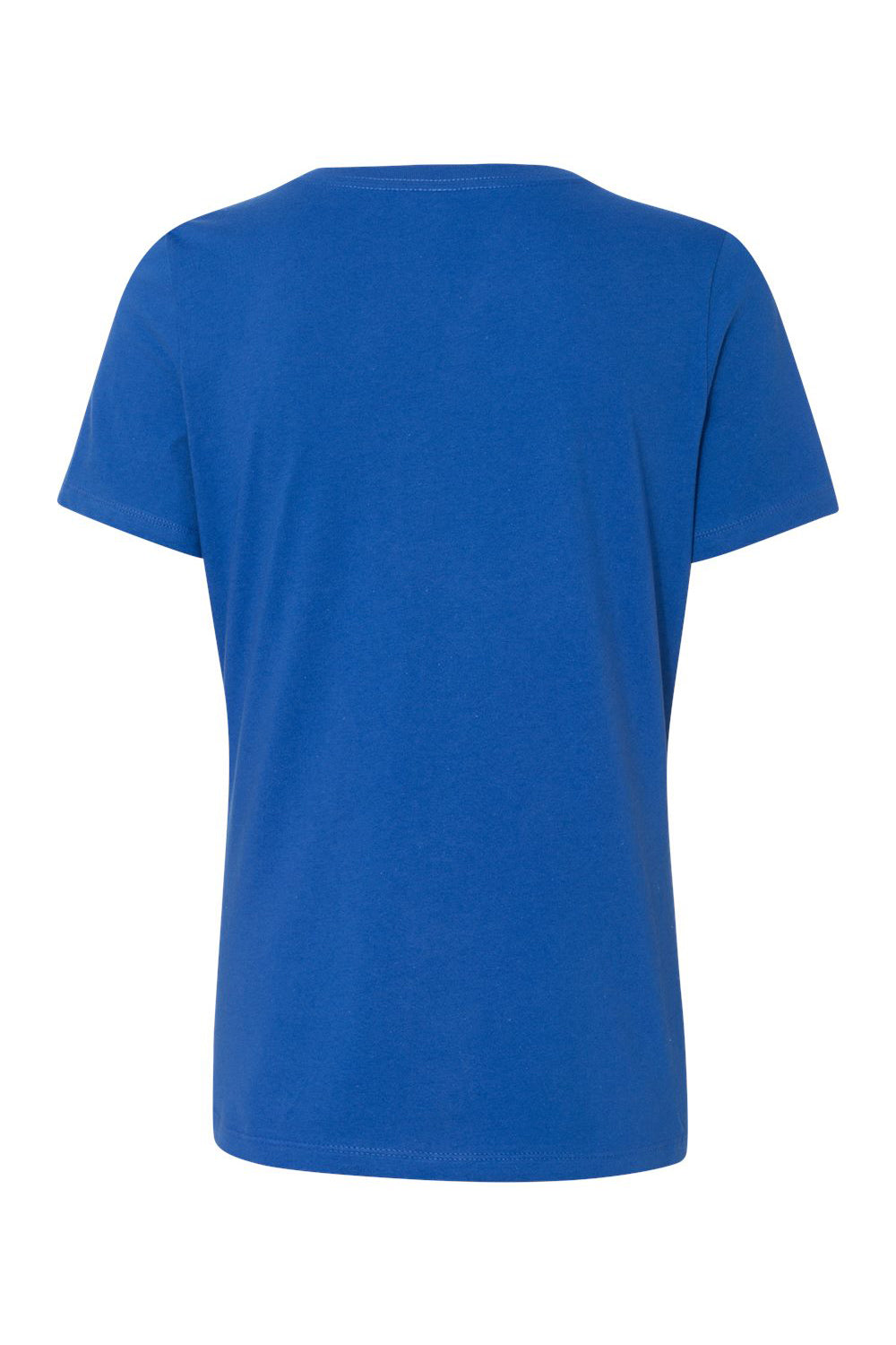 Bella + Canvas BC6405/6405 Womens Relaxed Jersey Short Sleeve V-Neck T-Shirt True Royal Blue Flat Back