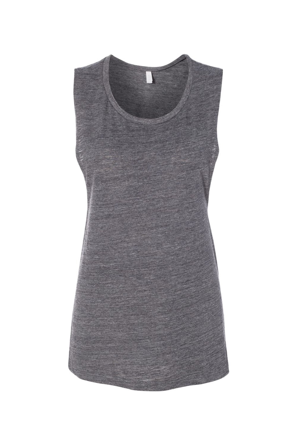 Bella + Canvas BC8803/8803 Womens Flowy Muscle Tank Top Asphalt Grey Slub Flat Front