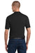 Jerzees 436MP Mens SpotShield Stain Resistant Short Sleeve Polo Shirt w/ Pocket Black Model Back