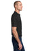 Jerzees 436MP Mens SpotShield Stain Resistant Short Sleeve Polo Shirt w/ Pocket Black Model Side