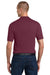 Jerzees 436MP Mens SpotShield Stain Resistant Short Sleeve Polo Shirt w/ Pocket Maroon Model Back