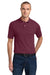 Jerzees 436MP Mens SpotShield Stain Resistant Short Sleeve Polo Shirt w/ Pocket Maroon Model Front