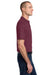 Jerzees 436MP Mens SpotShield Stain Resistant Short Sleeve Polo Shirt w/ Pocket Maroon Model Side