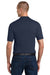 Jerzees 436MP Mens SpotShield Stain Resistant Short Sleeve Polo Shirt w/ Pocket Navy Blue Model Back