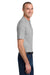 Jerzees 436MP Mens SpotShield Stain Resistant Short Sleeve Polo Shirt w/ Pocket Oxford Grey Model Side