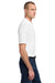 Jerzees 436MP Mens SpotShield Stain Resistant Short Sleeve Polo Shirt w/ Pocket White Model Side